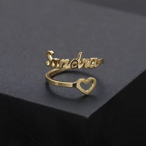 Bague Personnalisée Coeur Précieux