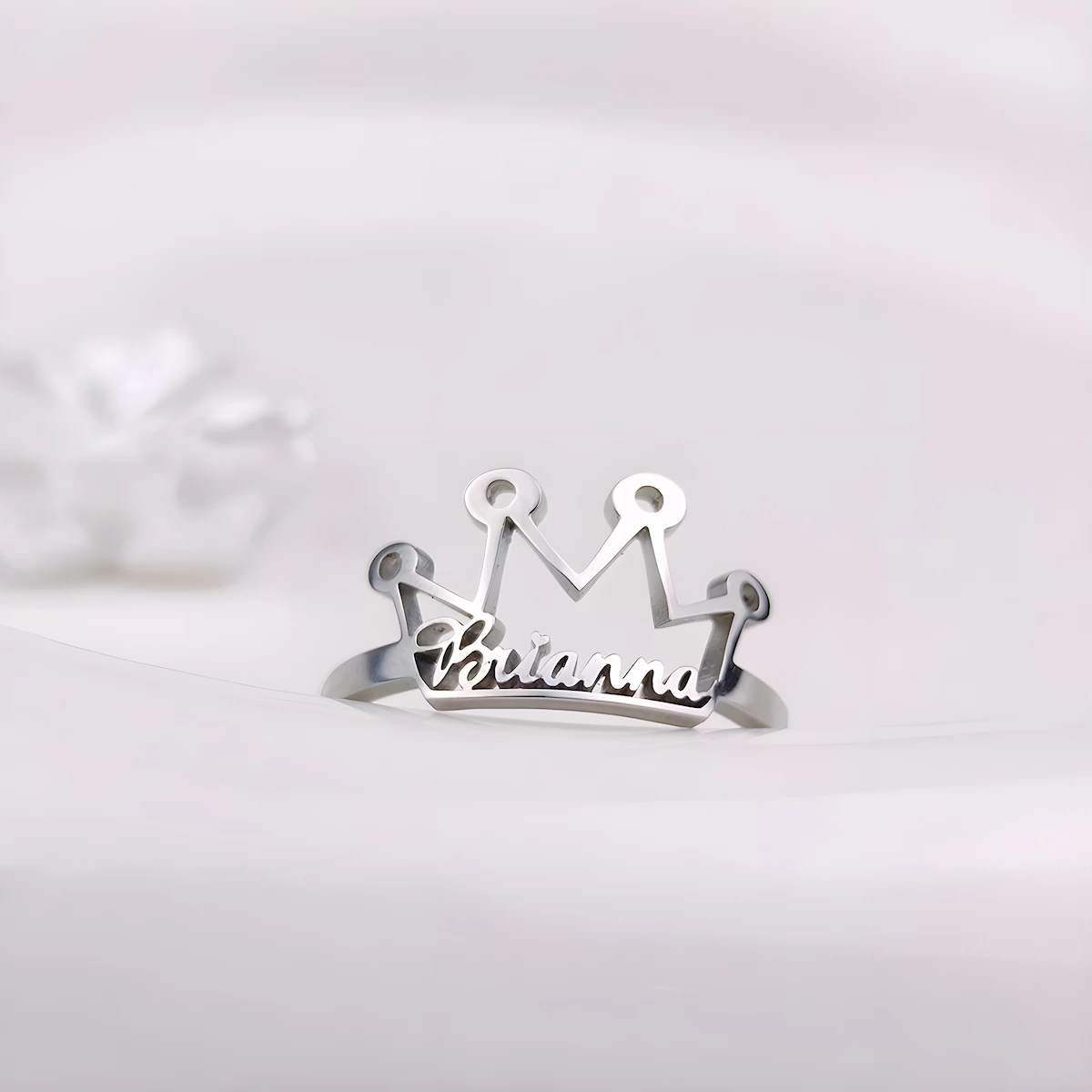 Bague Personnalisée | Prénom Couronné