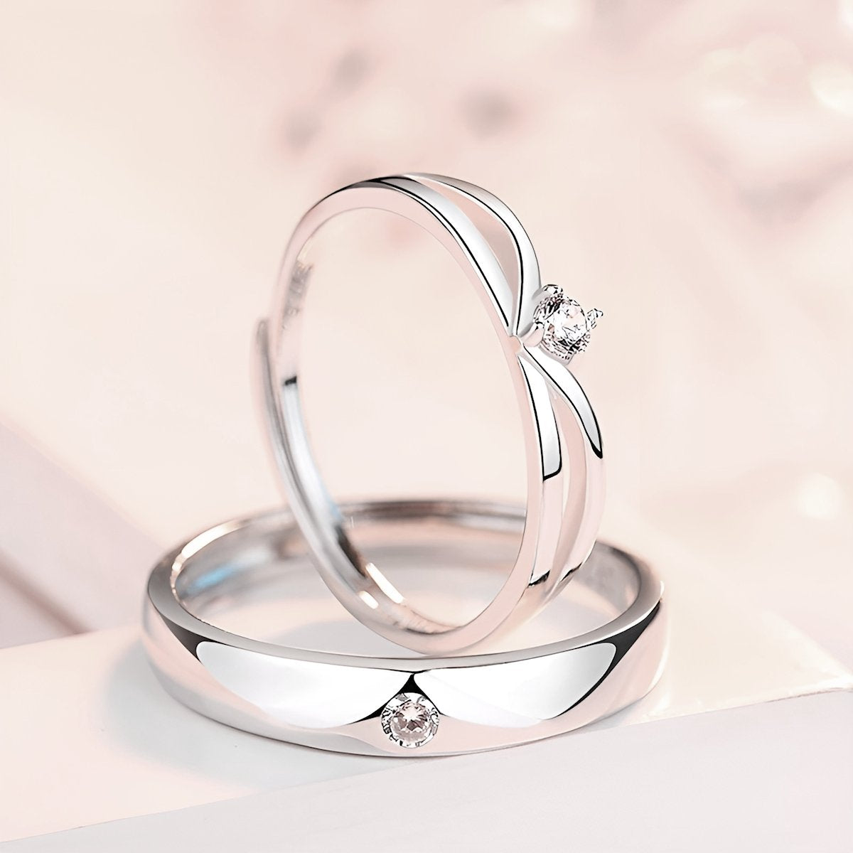 Bagues Couple | Étoiles Jumelles