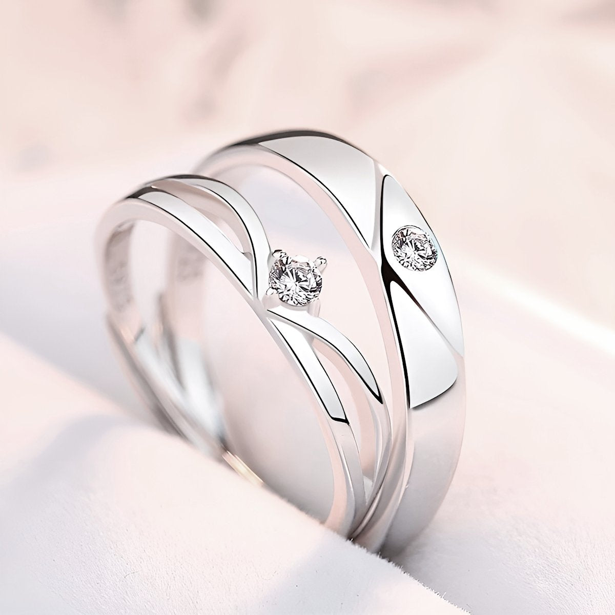 Bagues Couple | Étoiles Jumelles