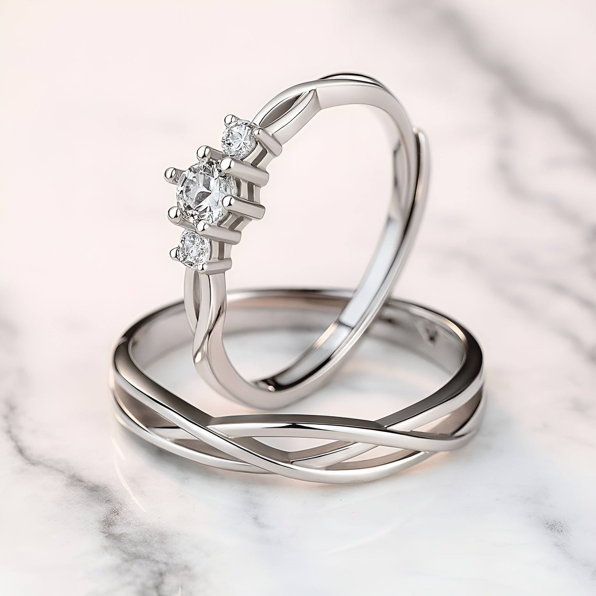 Bagues Couple | Lignes Croisées