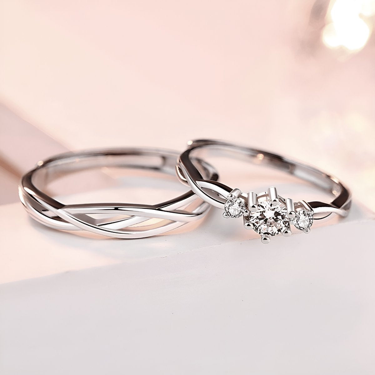 Bagues Couple | Lignes Croisées