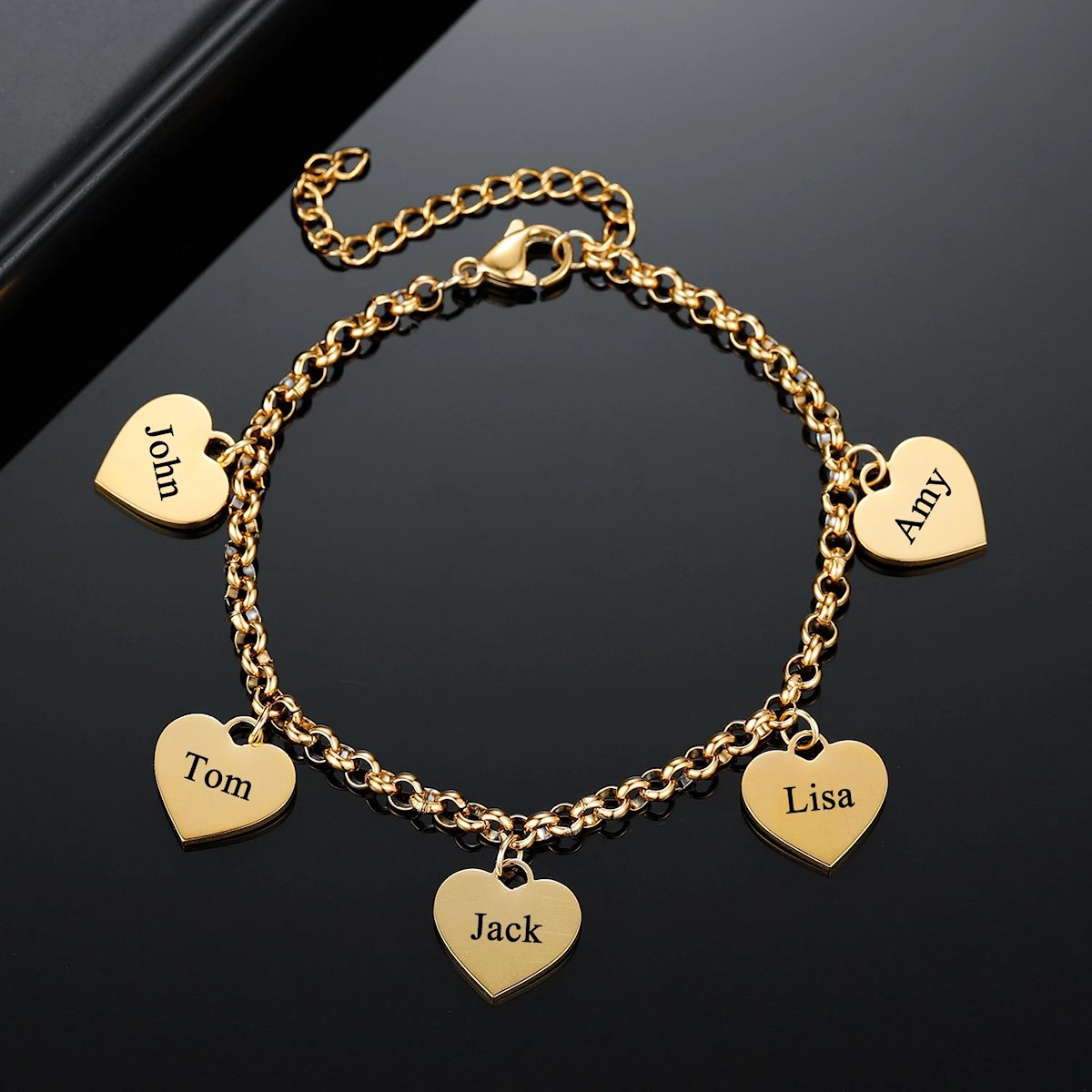 Bracelet Personnalisé | Lien des Cœurs