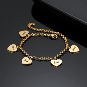 Bracelet Personnalisé | Lien des Cœurs