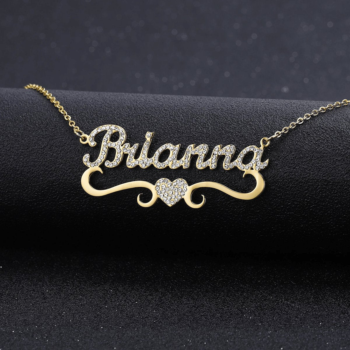 Collier Personnalisé | Coeur Brillant