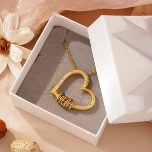 Collier Personnalisé Coeur Chatoyant