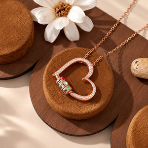 Collier Personnalisé Coeur Chatoyant
