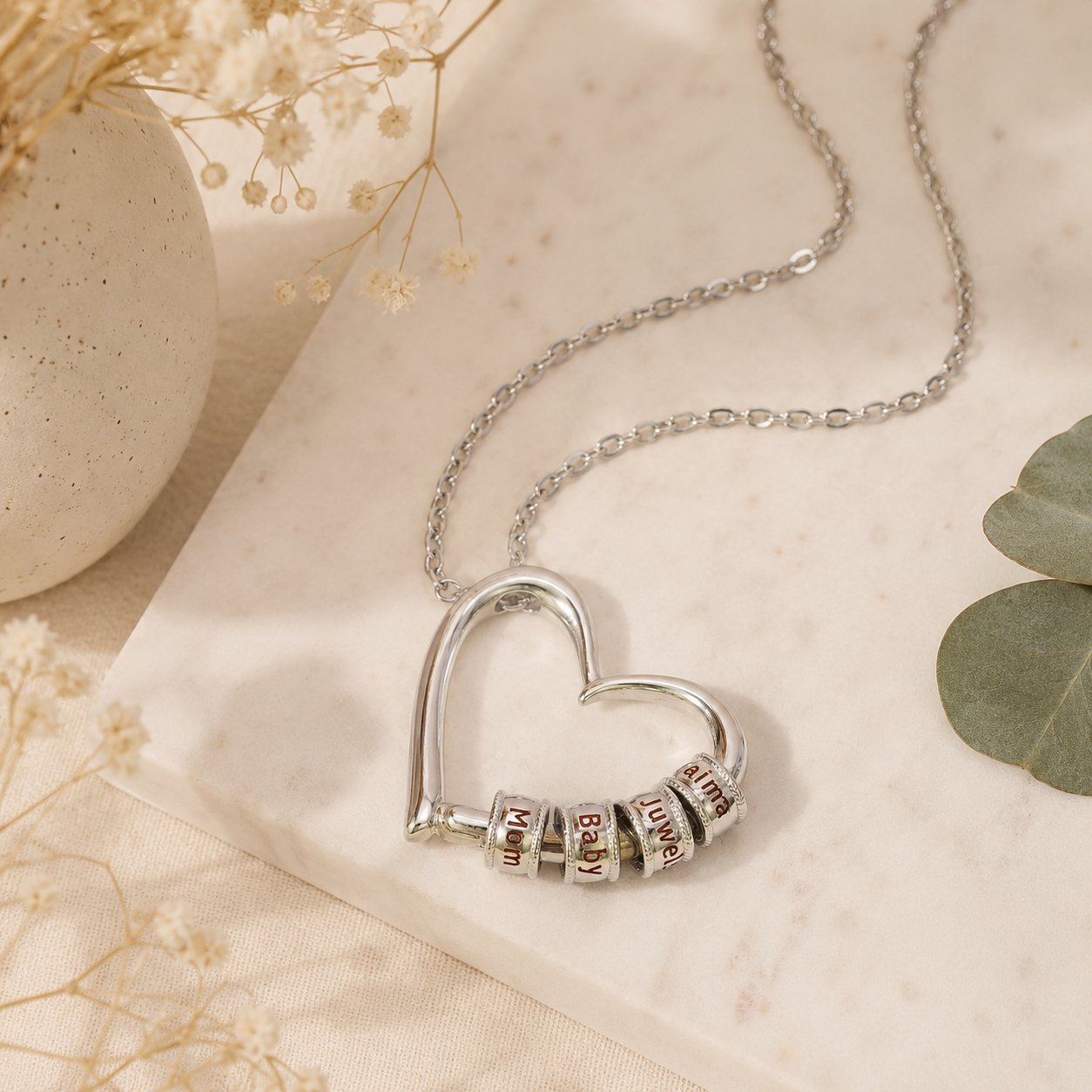 Collier Personnalisé Coeur des Proches
