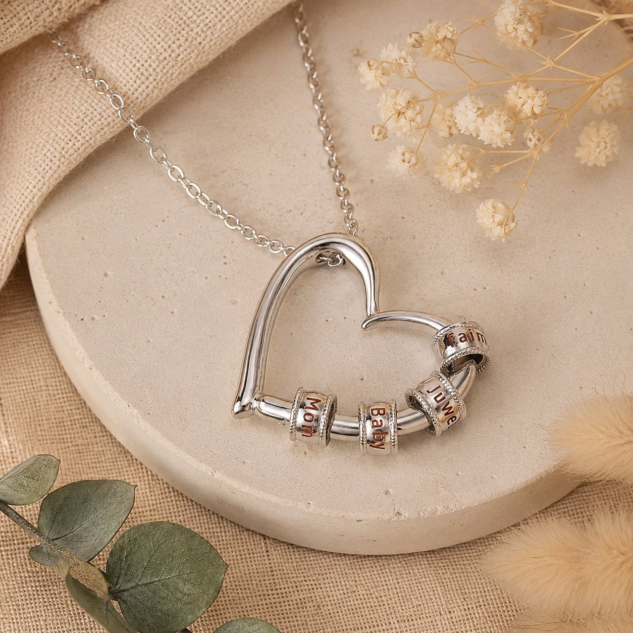 Collier Personnalisé Coeur des Proches