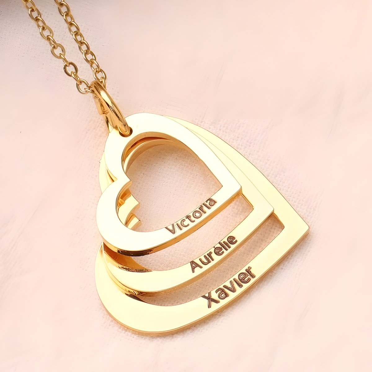 Collier Personnalisé | Cœurs de Ma Vie