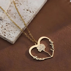 Collier Personnalisé | L’Amour en Rose