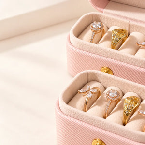 Petite Boîte à Bijoux Rose Voyage