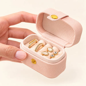 Petite Boîte à Bijoux Rose Voyage