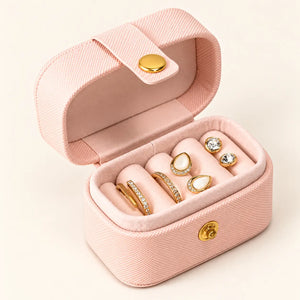 Petite Boîte à Bijoux Rose Voyage