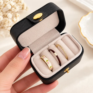 Petite Boîte à Bijoux Voyage Cuir Élégante