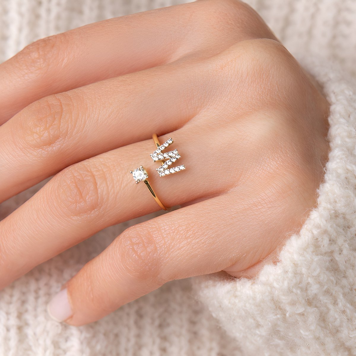 Bague Initiale Auréole