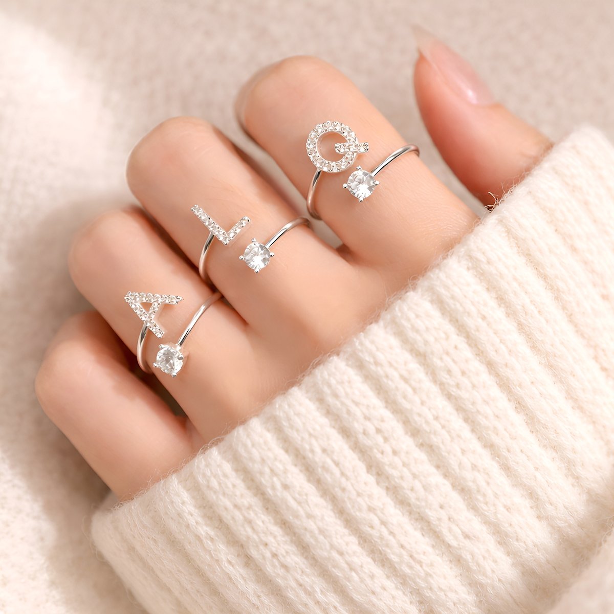Bague Initiale Auréole