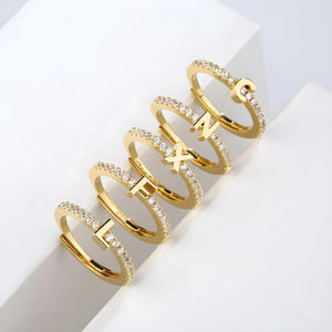 Bague Initiale | Lettre en Lumière