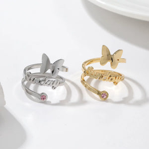 Bague Personnalisée Ailes Précieuses