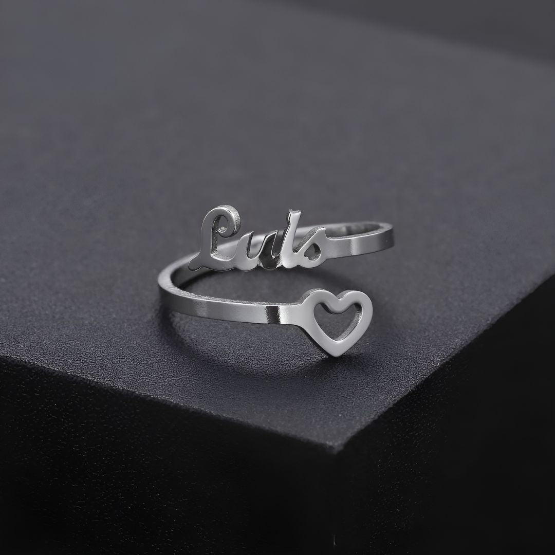 Bague Personnalisée Coeur Précieux
