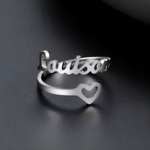 Bague Personnalisée Coeur Précieux