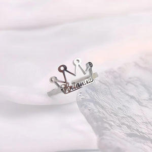 Bague Personnalisée | Prénom Couronné