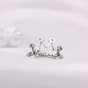 Bague Personnalisée | Prénom Couronné