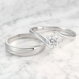 Bagues Couple | Deux Âmes, Un Éclat