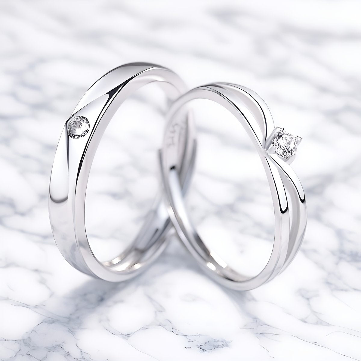 Bagues Couple | Étoiles Jumelles