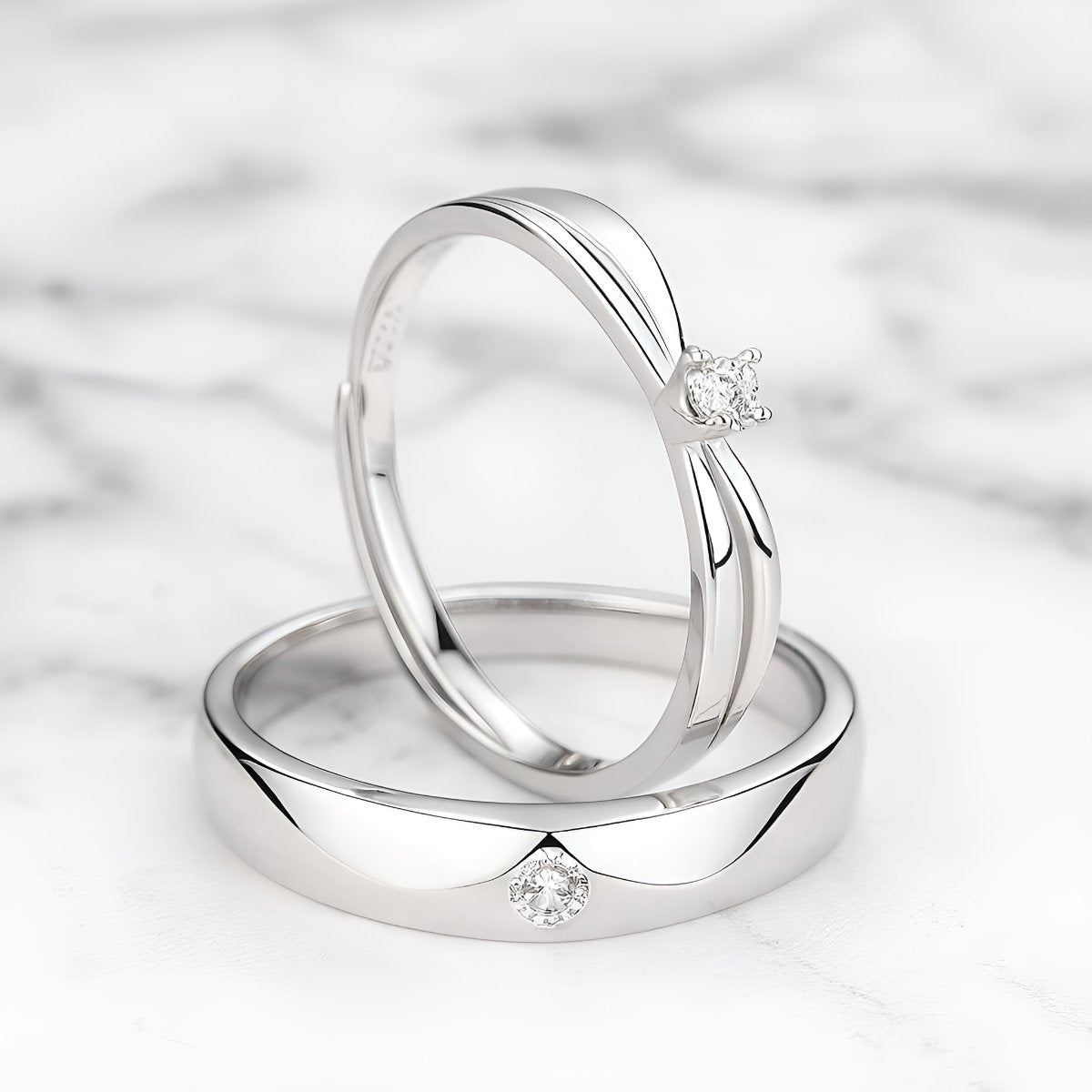 Bagues Couple | Étoiles Jumelles