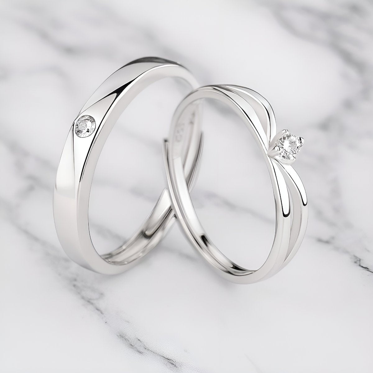 Bagues Couple | Étoiles Jumelles