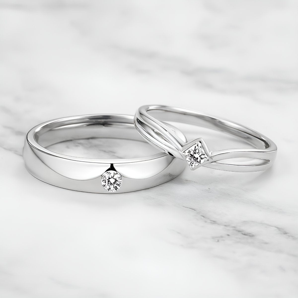 Bagues Couple | Étoiles Jumelles