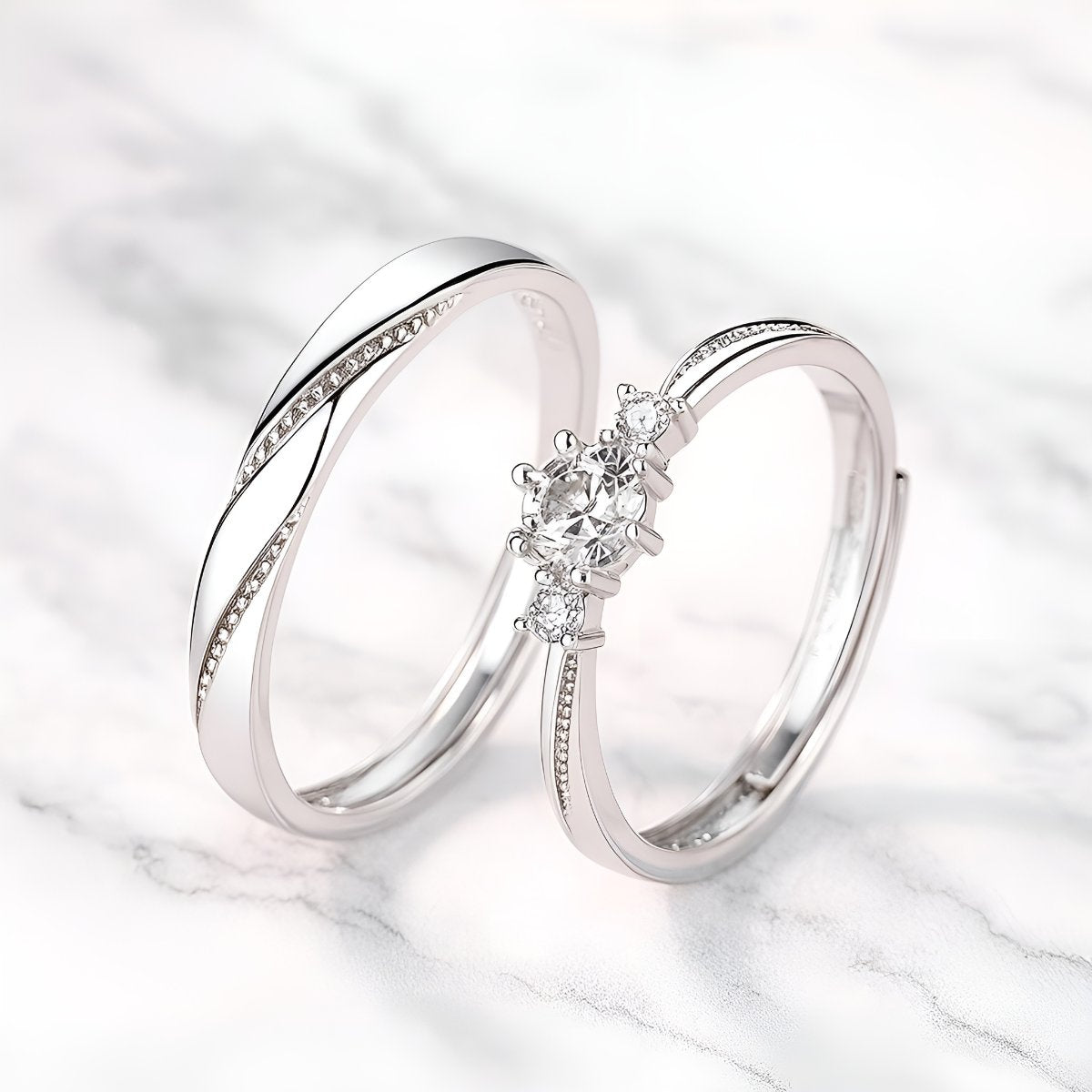 Bagues Couple | Étreinte Éternelle