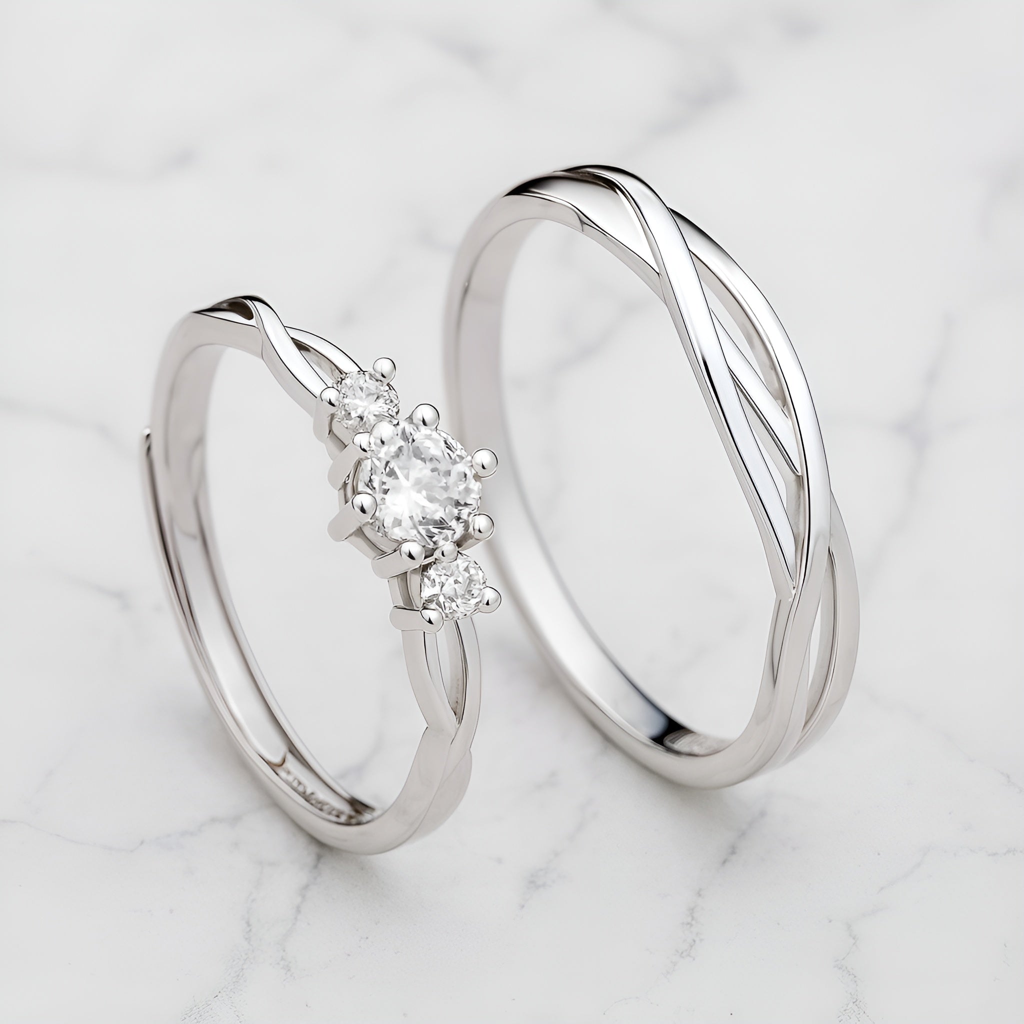 Bagues Couple | Lignes Croisées