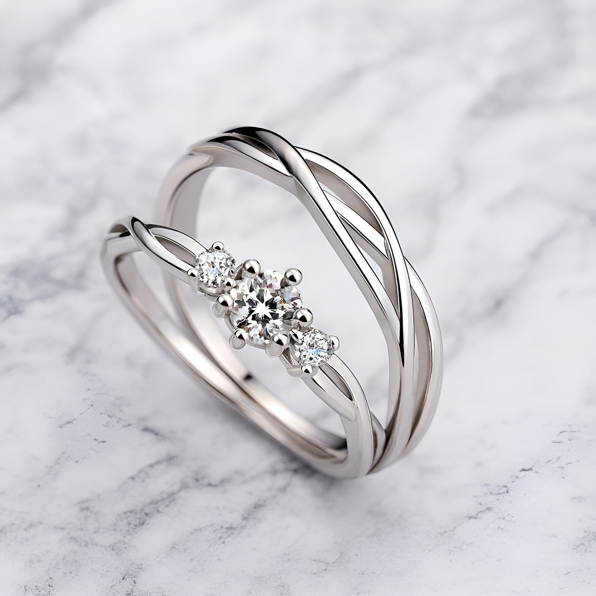 Bagues Couple | Lignes Croisées