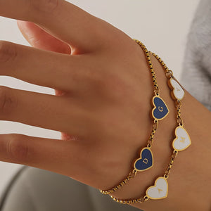 Bracelet Initiale | Nos Cœurs en Lettres