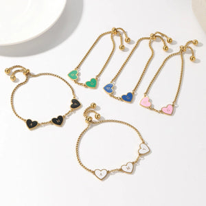 Bracelet Initiale | Nos Cœurs en Lettres