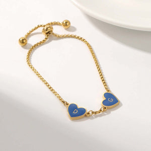 Bracelet Initiale | Nos Cœurs en Lettres