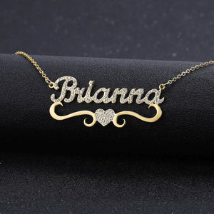 Collier Personnalisé | Coeur Brillant