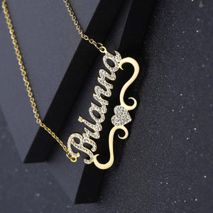Collier Personnalisé | Coeur Brillant