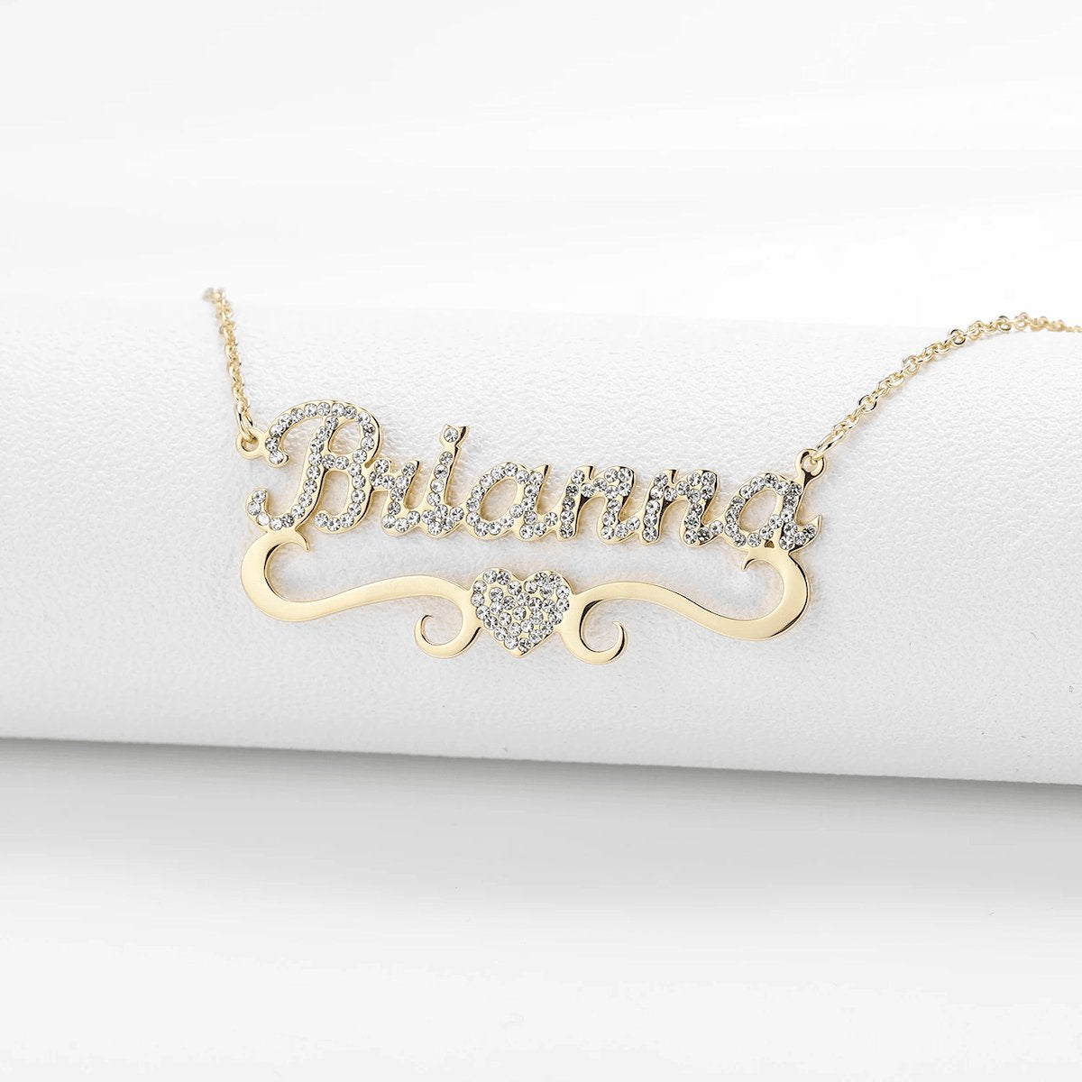 Collier Personnalisé | Coeur Brillant