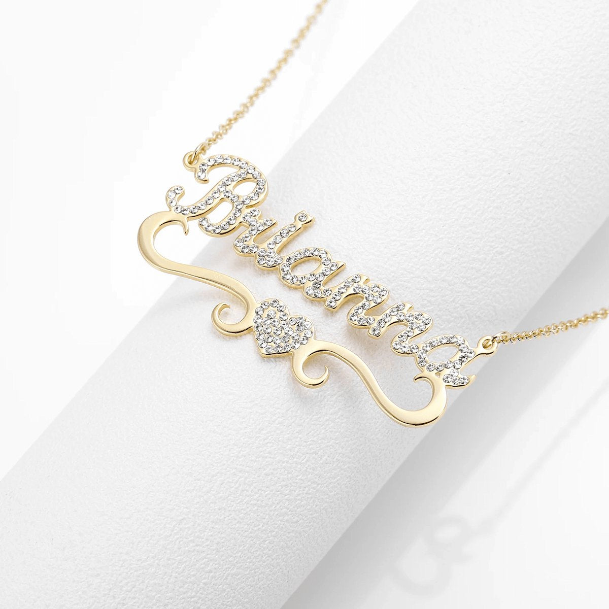 Collier Personnalisé | Coeur Brillant
