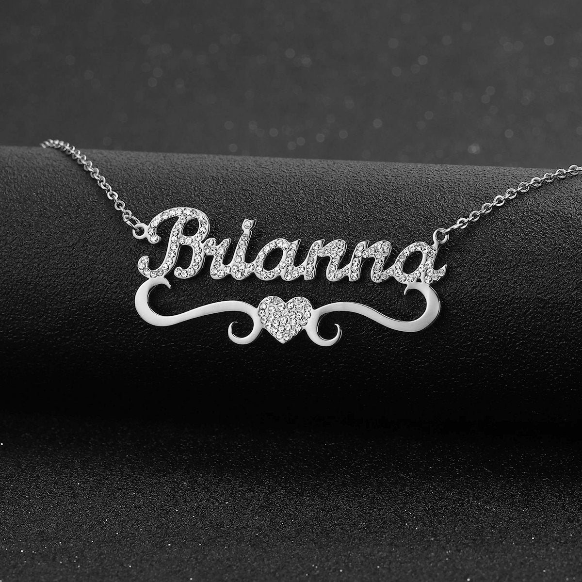 Collier Personnalisé | Coeur Brillant