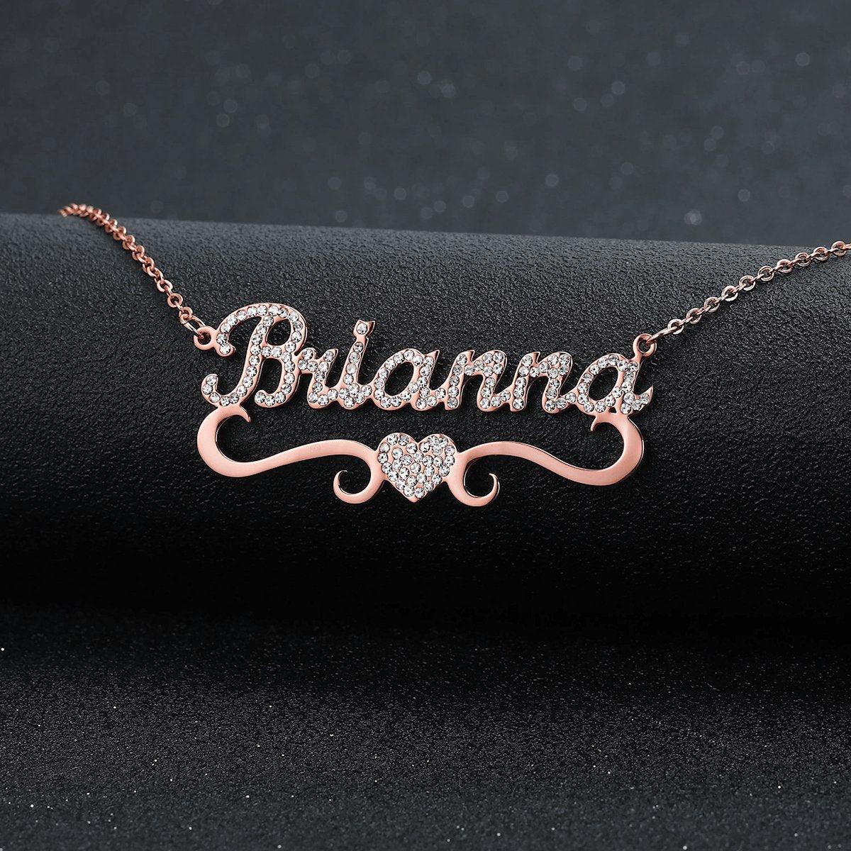 Collier Personnalisé | Coeur Brillant