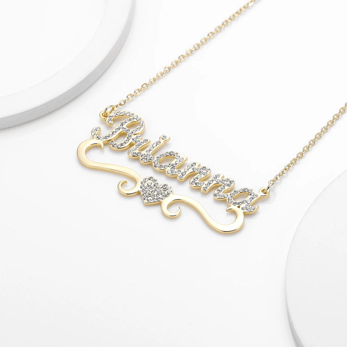 Collier Personnalisé | Coeur Brillant