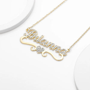 Collier Personnalisé | Coeur Brillant