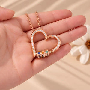 Collier Personnalisé Coeur Chatoyant