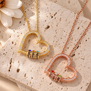 Collier Personnalisé Coeur Chatoyant