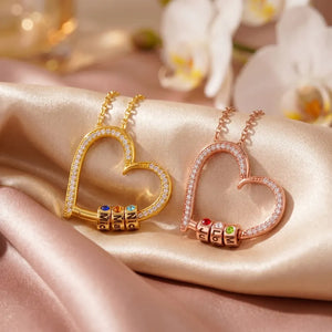 Collier Personnalisé Coeur Chatoyant