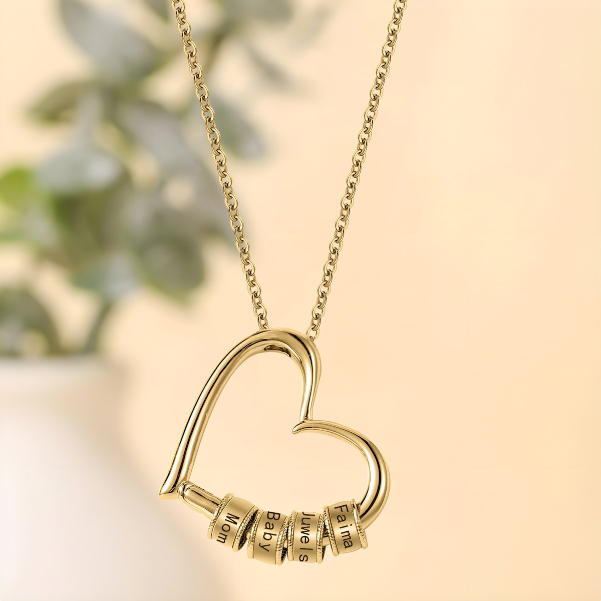 Collier Personnalisé Coeur des Proches